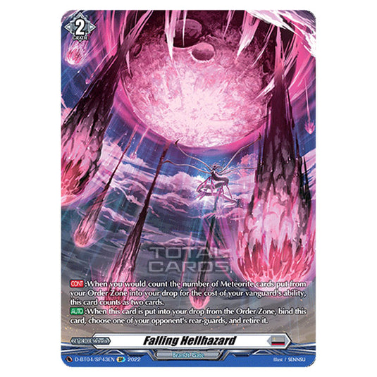 Cardfight!! Vanguard - VGE-D-BT04 - Awakening of Chakrabarthi - Falling Hellhazard (SP) D-BT04/SP043
