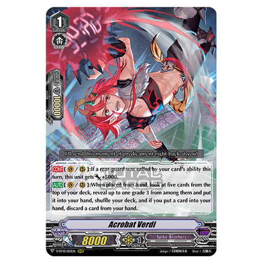 Cardfight!! Vanguard - Phantom Dragon Aeon - Acrobat Verdi (RRR) V-BT10/013