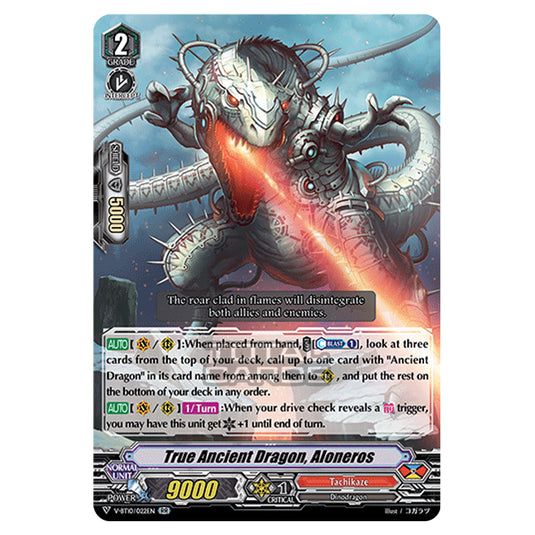 Cardfight!! Vanguard - Phantom Dragon Aeon - True Ancient Dragon, Aloneros (RR) V-BT10/022