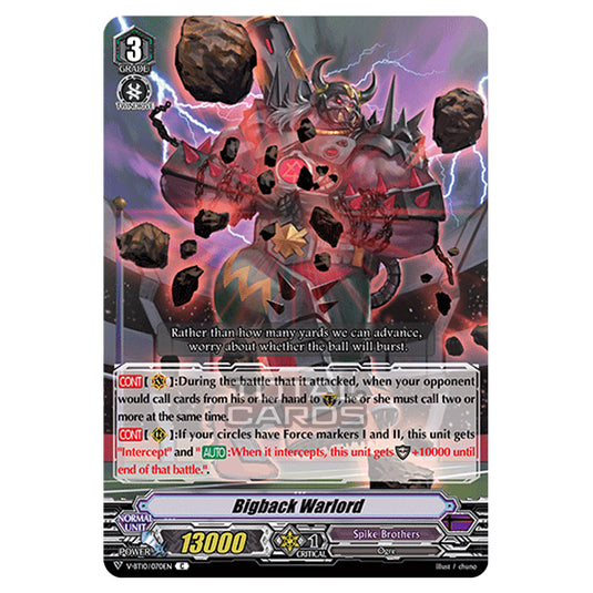 Cardfight!! Vanguard - Phantom Dragon Aeon - Bigback Warlord (C) V-BT10/070