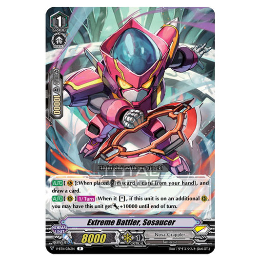 Cardfight!! Vanguard - Storm of the Blue Cavalry - Extreme Battler, Sosaucer (R) V-BT11/036
