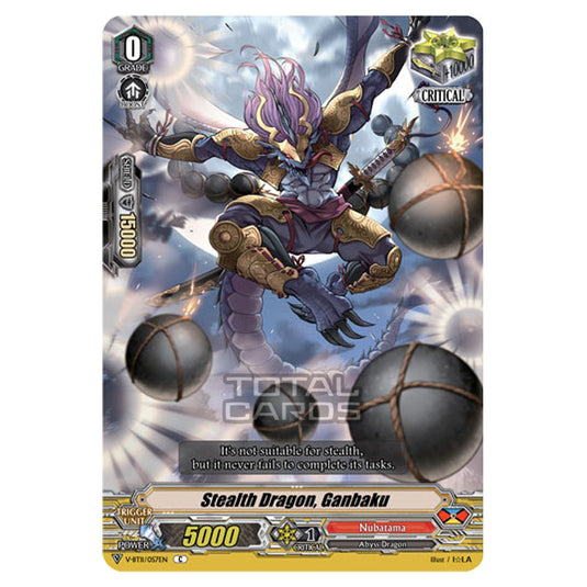 Cardfight!! Vanguard - Storm of the Blue Cavalry - Stealth Dragon, Ganbaku (C) V-BT11/057