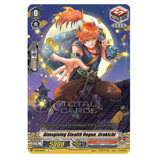 Cardfight!! Vanguard - Storm of the Blue Cavalry - Almsgiving Stealth Rogue, Jirokichi (C) V-BT11/058