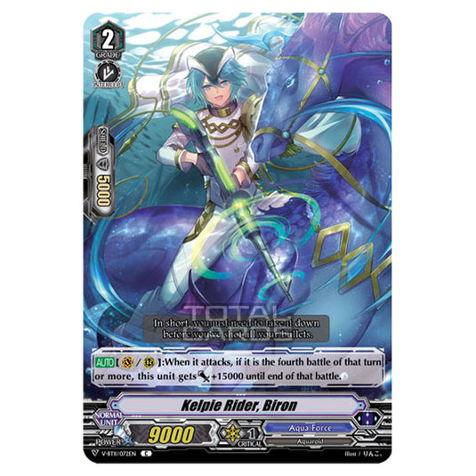 Cardfight!! Vanguard - Storm of the Blue Cavalry - Kelpie Rider, Biron (C) V-BT11/072