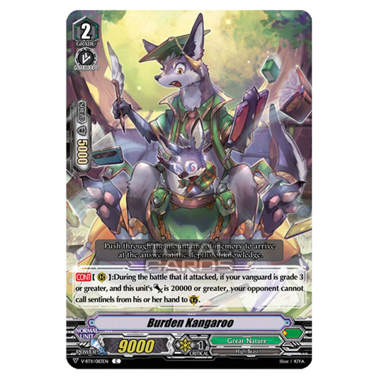 Cardfight!! Vanguard - Storm of the Blue Cavalry - Burden Kangaroo (C) V-BT11/083