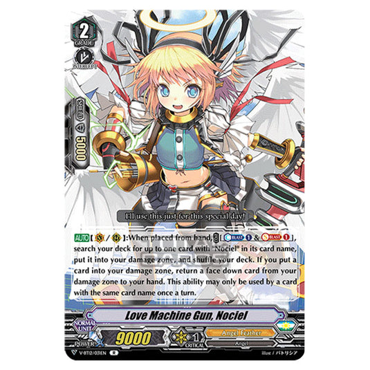 Cardfight!! Vanguard - Divine Lightning Radiance - Love Machine Gun, Nociel (R) V-BT12/031EN