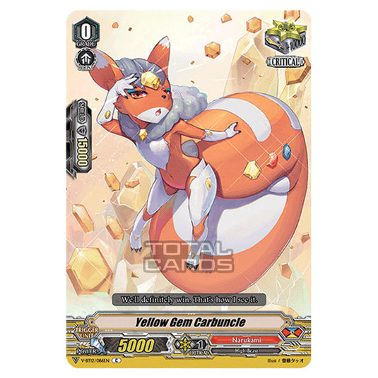 Cardfight!! Vanguard - Divine Lightning Radiance - Yellow Gem Carbuncle (C) V-BT12/086EN