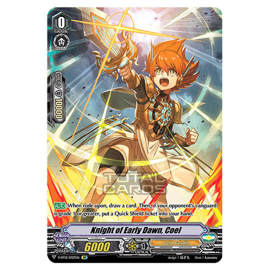 Cardfight!! Vanguard - Divine Lightning Radiance - Knight of Early Dawn, Coel (SP) V-BT12/SP27EN