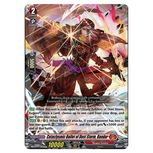 Cardfight!! Vanguard - D BT01 - Genesis of the Five Greats - Cataclysmic Bullet of Dust Storm, Randor (R) D-BT01/027