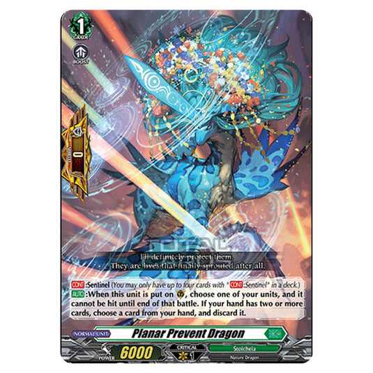 Cardfight!! Vanguard - D BT01 - Genesis of the Five Greats - Planar Prevent Dragon (R) D-BT01/052