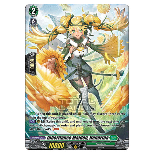 Cardfight!! Vanguard - D BT01 - Genesis of the Five Greats - Inheritance Maiden, Hendrina (SP) D-BT01/SP23
