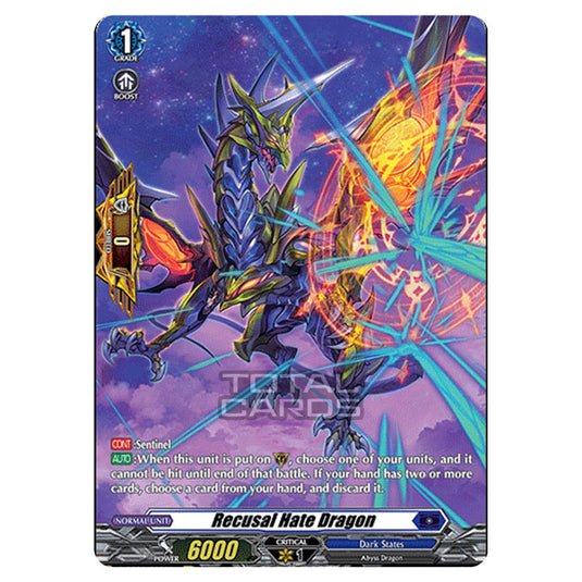 Cardfight!! Vanguard - D BT01 - Genesis of the Five Greats - Recusal Hate Dragon (SP) D-BT01/SP27