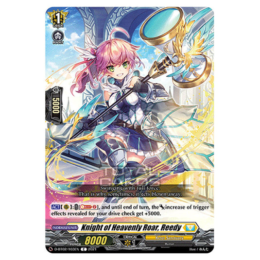Cardfight!! Vanguard - A Brush with the Legends - Knight of Heavenly Roar, Reedy (C) D-BT02/103