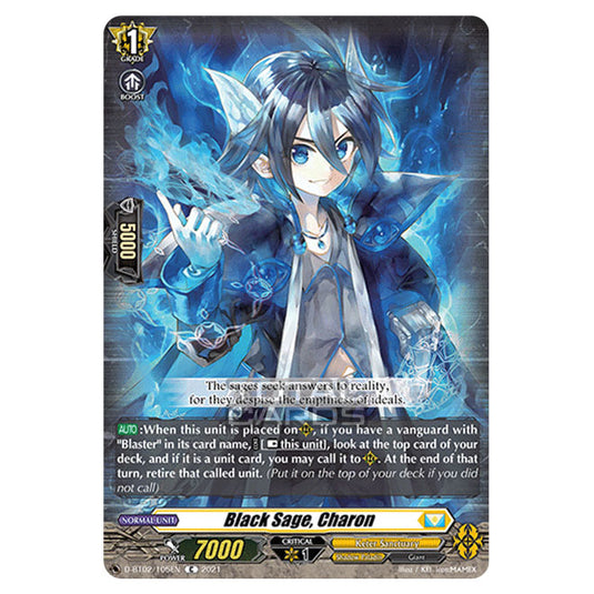 Cardfight!! Vanguard - A Brush with the Legends - Black Sage, Charon (C) D-BT02/105