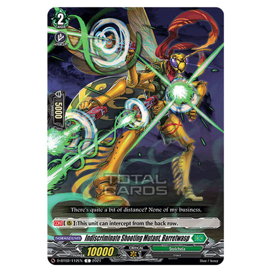 Cardfight!! Vanguard - A Brush with the Legends - Indiscriminate Shooting Mutant, Barretwasp (C) D-BT02/112