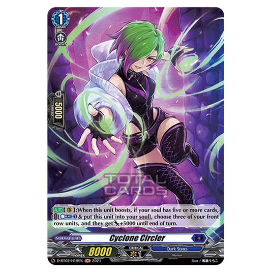 Cardfight!! Vanguard - A Brush with the Legends - Cyclone Circler (H) D-BT02/19H