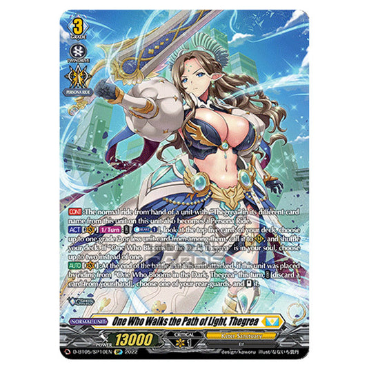 Cardfight!! Vanguard - Triumphant Return of The Brave Heroes - One Who Walks the Path of Light, Thegrea (SP) D-BT05/SP10