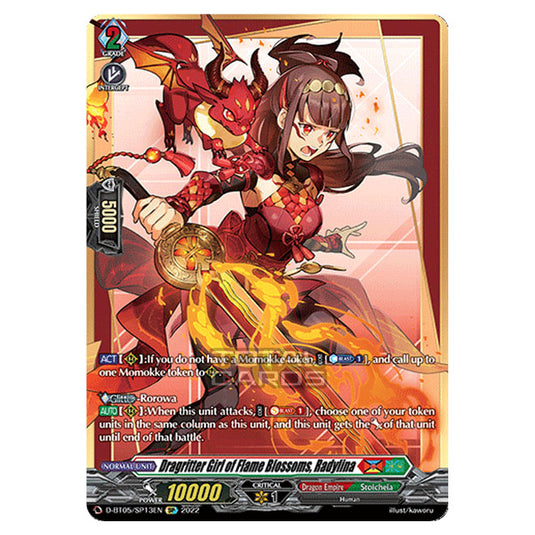 Cardfight!! Vanguard - Triumphant Return of The Brave Heroes - Dragritter Girl of Flame Blossoms, Radylina (SP) D-BT05/SP13