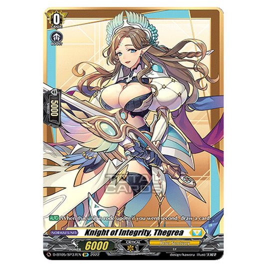 Cardfight!! Vanguard - Triumphant Return of The Brave Heroes - Knight of Integrity, Thegrea (SP) D-BT05/SP37