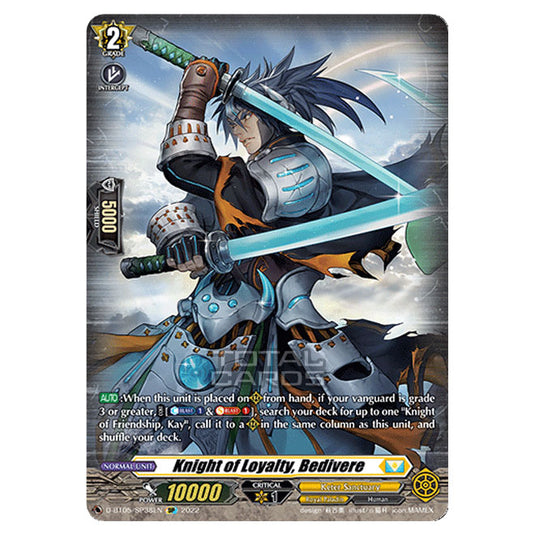Cardfight!! Vanguard - Triumphant Return of The Brave Heroes - Knight of Loyalty, Bedivere (SP) D-BT05/SP38