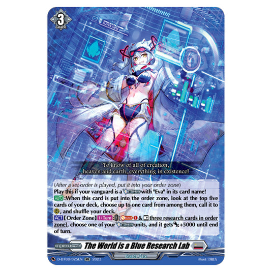 Cardfight!! Vanguard - Minerva Rising - The World is a Blue Research Lab (RR) D-BT08/025