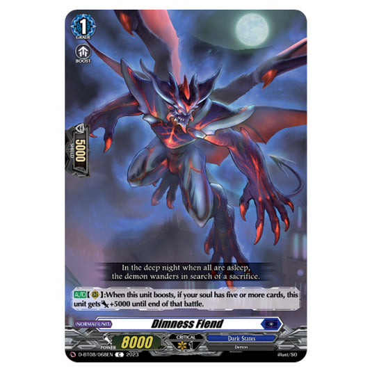 Cardfight!! Vanguard - Minerva Rising - Dimness Fiend (C) D-BT08/068