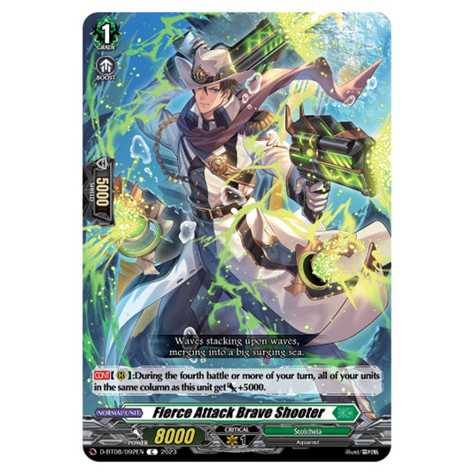 Cardfight!! Vanguard - Minerva Rising - Fierce Attack Brave Shooter (C) D-BT08/092