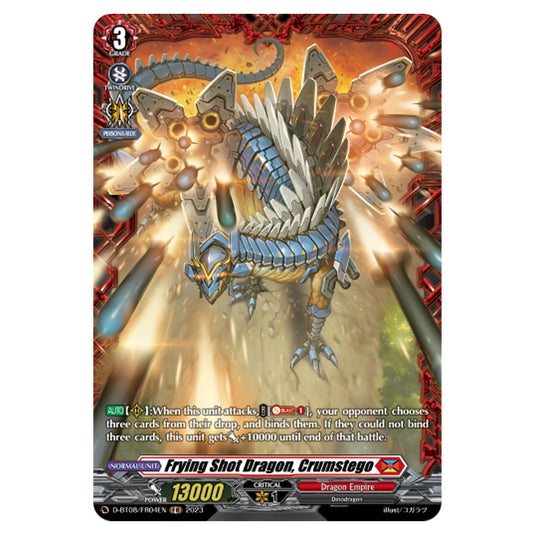 Cardfight!! Vanguard - Minerva Rising - Frying Shot Dragon, Crumstego (FR) D-BT08/FR04