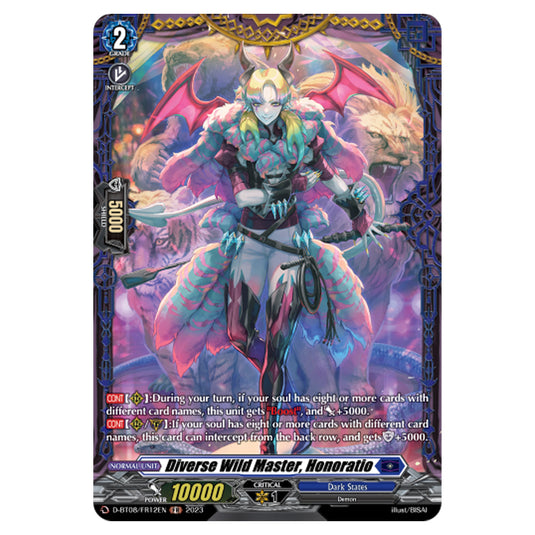 Cardfight!! Vanguard - Minerva Rising - Diverse Wild Master, Honoratio (FR) D-BT08/FR12