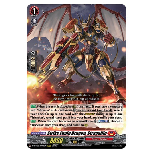 Cardfight!! Vanguard - Dragontree Invasion - Strike Equip Dragon, Stragallio (RRR) D-BT09/002