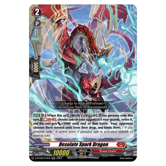 Cardfight!! Vanguard - Dragontree Invasion - Desolate Spark Dragon (RR) D-BT09/019