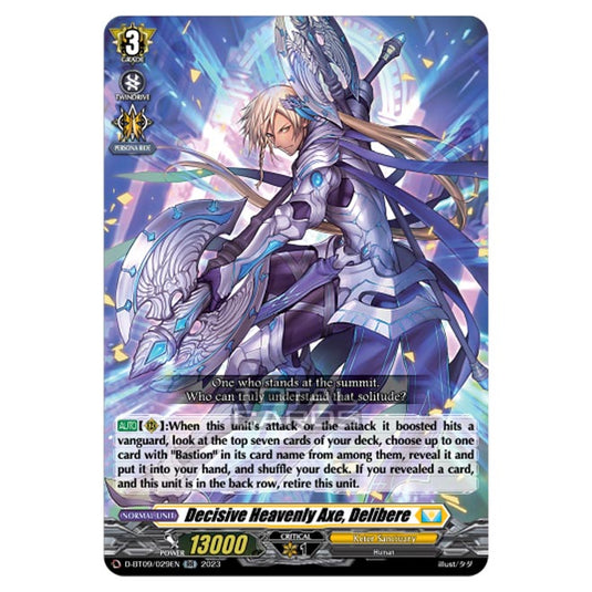 Cardfight!! Vanguard - Dragontree Invasion - Decisive Heavenly Axe, Delibere (RR) D-BT09/029