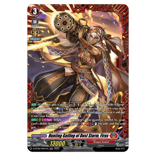 Cardfight!! Vanguard - Dragontree Invasion - Hunting Gatling of Dust Storm, Firas (FR) D-BT09/FR01