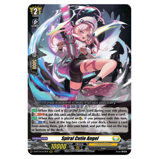 Cardfight!! Vanguard - Dragon Masquerade - Spiral Cutie Angel (RRR) D-BT10/012