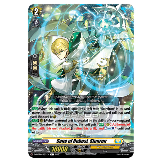 Cardfight!! Vanguard - Dragon Masquerade - Sage of Robust, Stogron (C) D-BT10/082