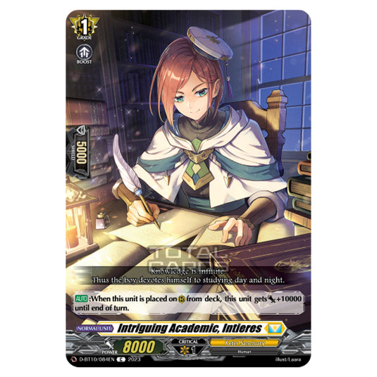Cardfight!! Vanguard - Dragon Masquerade - Intriguing Academic, Intieres (C) D-BT10/084