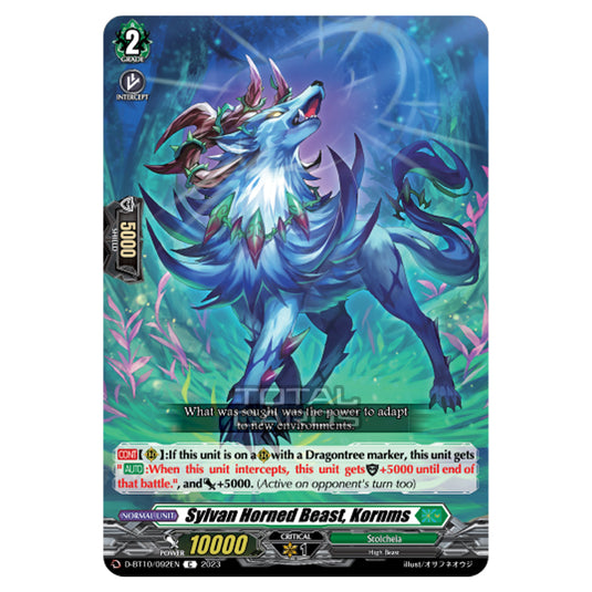 Cardfight!! Vanguard - Dragon Masquerade - Sylvan Horned Beast, Kornms (C) D-BT10/092