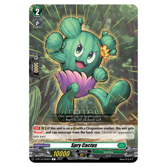 Cardfight!! Vanguard - Dragon Masquerade - Spry Cactus (C) D-BT10/093