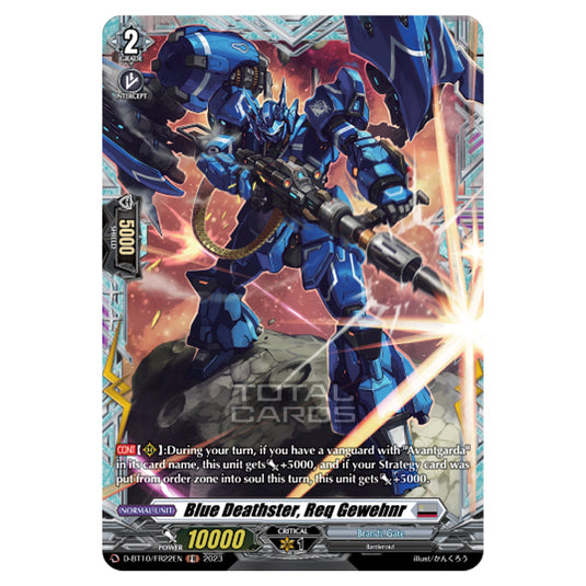 Cardfight!! Vanguard - Dragon Masquerade - Blue Deathster, Req Gewehnr (FR) D-BT10/FR22