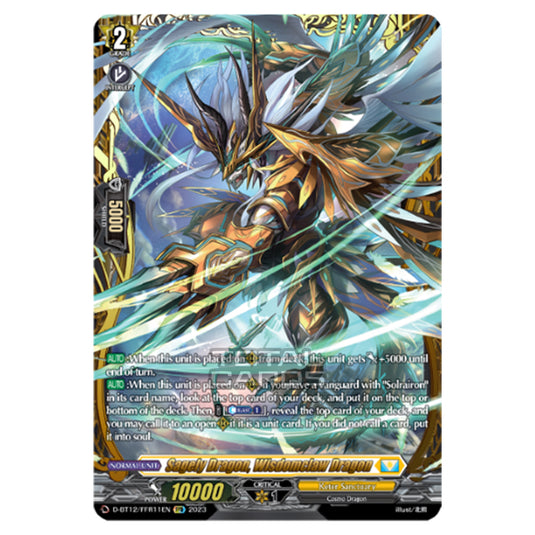 Cardfight!! Vanguard - Evenfall Onslaught - Sagely Dragon, Wisdomclaw Dragon (FFR) D-BT12-FFR11EN
