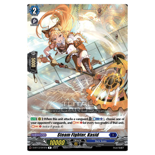 Cardfight!! Vanguard - D-BT13 - Flight of Chakrabarthi - Steam Fighter, Kasid (R) D-BT13/041EN