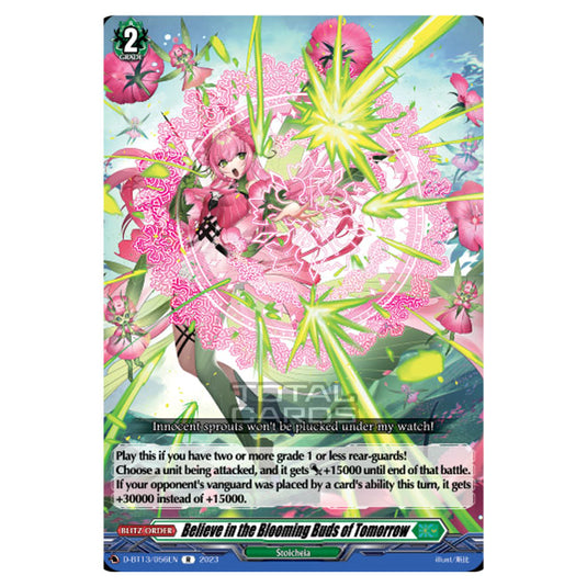 Cardfight!! Vanguard - D-BT13 - Flight of Chakrabarthi - Believe in the Blooming Buds of Tomorrow (R) D-BT13/056EN