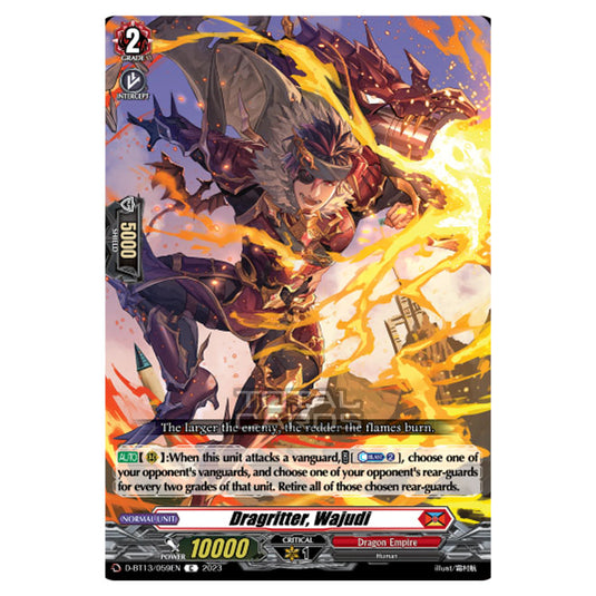 Cardfight!! Vanguard - D-BT13 - Flight of Chakrabarthi - Dragritter, Wajudi (C) D-BT13/059EN