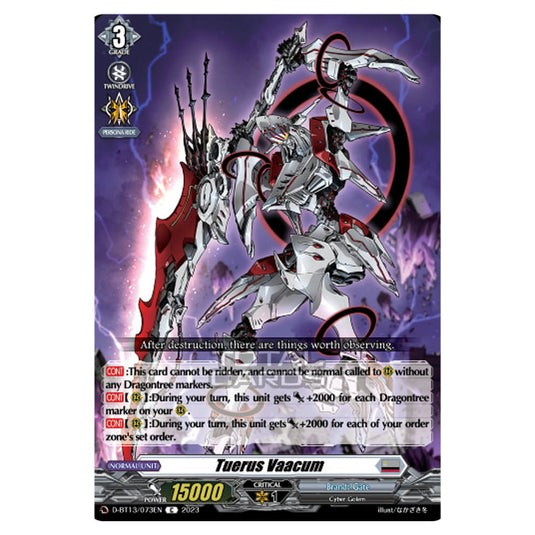 Cardfight!! Vanguard - D-BT13 - Flight of Chakrabarthi - Tuerus Vaacum (C) D-BT13/073EN