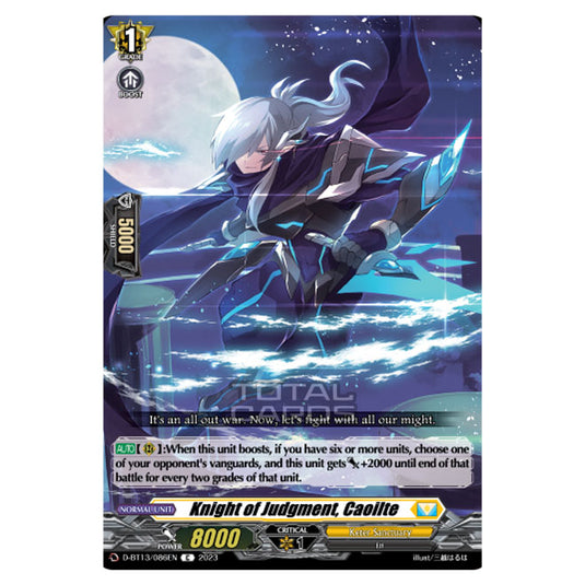 Cardfight!! Vanguard - D-BT13 - Flight of Chakrabarthi - Knight of Judgment, Caoilte (C) D-BT13/086EN