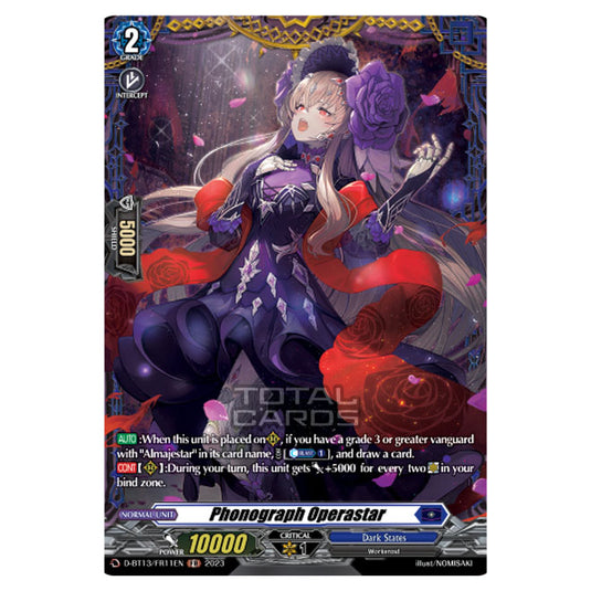 Cardfight!! Vanguard - D-BT13 - Flight of Chakrabarthi - Phonograph Operastar (FR) D-BT13/FR11EN