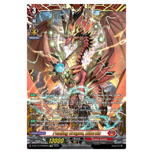 Cardfight!! Vanguard - D-BT13 - Flight of Chakrabarthi - Pealing Dragon, Bliorvis (FFR) D-BT13/FRR02EN