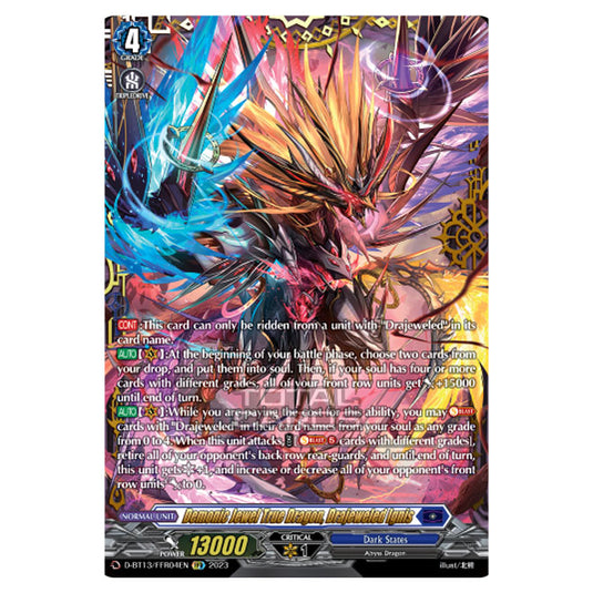 Cardfight!! Vanguard - D-BT13 - Flight of Chakrabarthi - Demonic Jewel True Dragon, Drajeweled Ignis (FFR) D-BT13/FRR04EN