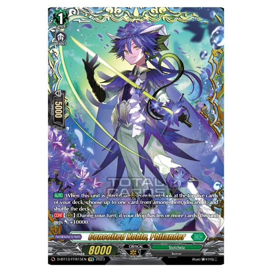 Cardfight!! Vanguard - D-BT13 - Flight of Chakrabarthi - Conceited Noble, Philander (FFR) D-BT13/FRR15EN
