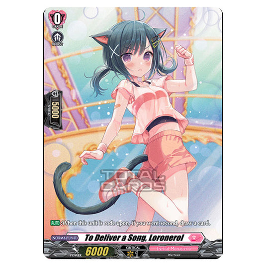 Cardfight!! Vanguard - D LBT01 - Lyrical Melody - For the Sake of Singing, Loronerol (SP) D-LBT01/SP39